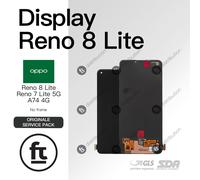 OPPO DISPLAY RENO 8 LITE/ RENO 7 LITE 5G/ A74 4G ORIGINALE SERVICE NO FRAME TOU