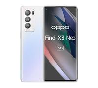 OPPO Find X3 Neo Smartphone 5G, Qualcomm865, Display 6.55''FHD+AMOLED, 4 Fotocamere 50MP, RAM 12GB ESPANDIBILE FINO A 19GB+ROM 256GB, 4500mAh, WiFi 6, Dual Sim, [Versione Italiana], Colore Galactic Silver