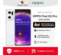 OPPO Find X5 Pro 5G Smartphone 12GB+256GB Snapdragon 8 Gen 1, batteria 5000mAh 80W SUPERVOOC 50MP fotocamera principale 120Hz schermo, NFC Black