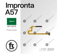 OPPO FLAT SENSORE IMPRONTA DIGITALE A57 A57S PFTM20 CPH2385 NERO FLEX