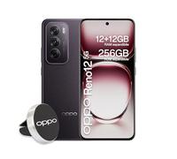 OPPO Reno12 5G AI Smartphone, Tripla fotocamera 50+8+2MP, Selfie 32MP, Display 6.7” 120HZ AMOLED FHD+, 5000mAh, RAM 24GB (12+12) +ROM 256GB, Supporto Auto [Versione Italia], Black Brown