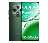 OPPO Reno12 FS 5G 12+512GB, Smartphone Android IA Sbloccato, Schermo 6,67" AMOLED 120Hz, Telefono Dimensity 6300, Fotocamera AI 50+8+2MP, 5000mAh 45W, Resistenza IP64, NFC, Verde