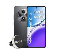 OPPO Reno12 FS AI Smartphone, Tripla fotocamera 50+8+2MP, Selfie 32MP, Display 6.67” 120HZ AMOLED FHD+, 5000mAh, RAM 16 GB (8+8) +ROM 512GB, Supporto Auto [DELUXE EDITION], Matte Gray