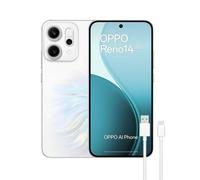 Oppo Reno14 12GB 256GB 6.59" AMOLED 5G Dual SIM 6000mAh 80W IP68 ColorOS Bianco