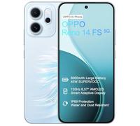 OPPO Reno14 FS 5G 12+512GB Smartphone, IA Android Telefono, Schermo AMOLED 6,57" a 120Hz, Fotocamera AI 50MP, Batteria 6000mAh, SUPERVOOC 45W, Snapdragon 6 Gen 1, IP69, Video 4K, NFC, Dual SIM, Blu