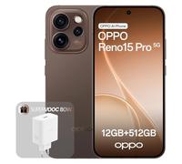 OPPO Reno15 Pro 5G Smartphone Sbloccato, 12+512GB, Fotocamera Ultra-Chiara 200MP, Display AMOLED 6.32", Video 4K HDR, 6200mAh, MediaTek Dimensity 8450, Dusk Black (Include Caricatore SUPERVOOC 80W)