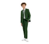 OppoSuits Abito da Festa per Ragazzi e Adolescenti, Tinta Unita, per Balli e Matrimoni, Include Giacca, Pantaloni e Cravatta, Teen Ragazzi Glorioso Verde, 12 Anni