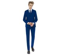 OppoSuits Bambino Men Suit Set di Pantaloni Eleganti da Lavoro, Navy Royale, 16