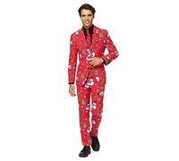 OppoSuits Fun Ugly Christmas Suits for Men - The Rudolph - Full Suit: Jacket, Pants & Tie Abito da Uomo, Christmaster, 40