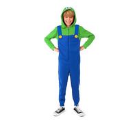 OppoSuits Kids Onesie - Pigiama Intero di - vestibilità Ampia - Tasche Incluse (14 Years, BOYS Luigi)