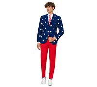OppoSuits OSUI-0023-EU 54 - Stars and Stripes - USA Costume, taglia 54, multicolore