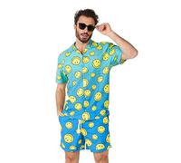 OppoSuits Set Hawaiian Da Uomo 2 Pezzi Beachwear - Vestibilità Slim - Include Camicia A Maniche Corte E Pantaloncini