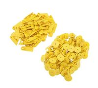 OPPWONG 100 Pezzi Targhette Auricolari per Bestiame, TPU Resistente per