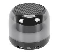 OPPWONG Altoparlante Bluetooth Portatile, Compatto 82x94 X94 Mm per Desktop da Interni Ed Esterni |Suono Stereo Potente da 5 W, Luci RGB, Vero Stereo Wireless, Supporto per Scheda TF USB per Viaggi