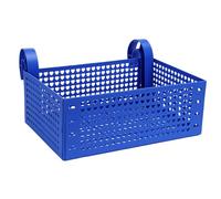 OPPWONG Cesto Portaoggetti per Piscina Fuori Terra, Blu, Durevole, Organizer per Giocattoli da Piscina, Asciugamani, Bevande, 40 X 36 X 20 Cm