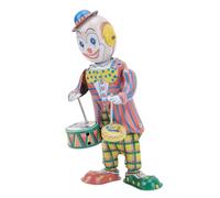 OPPWONG Clowns, Clock retrò Clown Tavolo da Giocattolo Giocattolo Clockwork retrò Battermer Vintage Vendicati in Scatola Pagliaccio per la Decorazione del Desktop per Bambini
