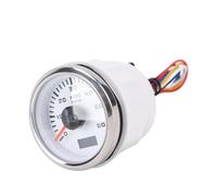 OPPWONG Contagiri Digitale da 52 Mm, Contagiri da 6000 Giri/min, Contaore LCD Retroilluminato con 7 Opzioni di Colore, Ideale per Auto, Camion, Barche e Motori a Benzina Marini (Quadrante bianco,