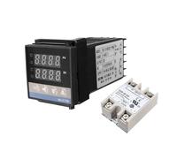 OPPWONG Controller AC, Controller Smart AC Temp Contror con Misurazione Altamente Accurata Rex-C100 SSR per Varie Applicazioni di relè a Stato Solido a una Fase