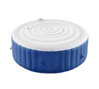 OPPWONG Coperchio di Vasca Idromassaggio Gonfiabile, PVC da 5,4 Piedi Sovraflutta Arrotondata di Copertina Copertura Calda Copri per Vasca Idromassaggio Sostituzione Coperta Overflow