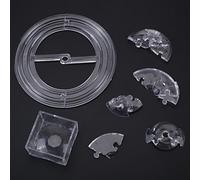 OPPWONG Crystal Puzzle Saturno, Crystal Puzzle 3D Toyup Makeup Saturno Tey Blocchi di Cristallo 3D Blocchi di Traslucidi per Colleghi, Famiglie di Amici (chiaro)