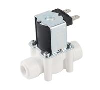 OPPWONG Elettrovalvola Elettrica 1pc 12V DC, Valvola Elettromagnetica per Depuratore d'acqua con Bobina in Rame, Connessione Tubo PE da 3/8 Pollici, Normalmente Chiusa
