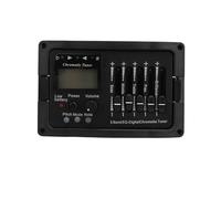 OPPWONG Equalizzatore EQ Professionale per Preamplificatore per Chitarra a 5 Bande con Sintonizzatore Integrato e Facile Installazione per il Miglioramento del Suono
