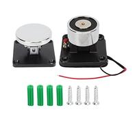 OPPWONG Fermaporta Elettromagnetico Ignifugo da Parete con Pulsante di Sblocco Manuale per Uscita di Emergenza DC24V 80mA ≤2W