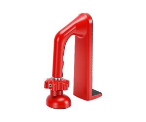 OPPWONG Fermaporta Portatile con Vite Regolabile in Lega di Alluminio | Tutore di Sicurezza Antileva, Uso in Viaggio in Hotel, Lega di Alluminio, Spazio da 5 a 30 Mm, compatibilità con Marmo,