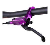 OPPWONG Freni a Disco per Bici, Freni per Bici Idraulici Parti 4 a Disco Idraulico a Pistone Set di a Idraulico per da Montagna per Mountain Bike (PURPLE)