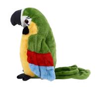 OPPWONG Giocattolo del Pappagallo Parlante, il Pappagallo Parlante Ripete Quello Che Dici, Record Elettronico in Cotone PP, Animato, Scuoti le, Giocattoli Interattivi in peluche per Animali