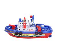 OPPWONG Giocattolo Elettrico per Barca Antincendio con Design Sicuro per Vasca da Bagno per Bambini, Giocattolo per Barca Marina Leggera con Musica a Spruzzo D'acqua per Ragazze