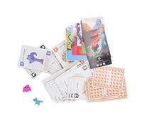 OPPWONG Gioco di Carte Dinosauri, Set per Famiglia, 1 Confezione per | 50 carte da gioco, perfette per tutte le età, materiale cartaceo, ideali per la casa e le feste