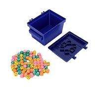 OPPWONG Gioco di Dadi Dal Ritmo Frenetico per 2-4 Giocatori con 75 Dadi di Plastica Colorati, Ideali per Feste e Divertimento in Famiglia