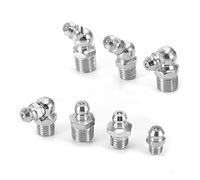 OPPWONG Grasso Zerks, 45pcs M6 M8 M10 in Ottone Metallico Dritto e Angolato Nipple Nipple Assorbimento Assortimento Assortimento Nippli Adattati Kit Assortimento per il Montaggio Grasso