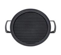 OPPWONG Grill Hibachi, Piccole Grigliate a Carbone Portatile Korean BBQ Grill Grills Grills in Lega di Alluminio Skillet per Incontri Familiari, Campeggio e Picnic (Piccolo Cerchio)