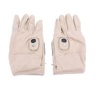 OPPWONG Guanti Riscaldati Elettrici, Tessuto Scamosciato Antivento Antiabrasione 3000mAh 5 Livelli di Calore Guanti da Lavoro Riscaldati con Riscaldamento Surround a 360° (Cachi)