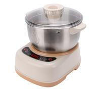 OPPWONG Impastatrice con Funzione Fermento 120W 5L Acciaio Inossidabile Macchina per Impasto Elettrica Automatica Impastatrice per Farina Impostazioni Spaziosa Ciotola per Pizza (Spina europea 220