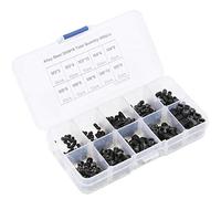 OPPWONG Impostare le Viti per gli Infissi del Bagno, l'Assortimento della Vite Metrica Set Kit di Assortimento di di estremità Concavo Set 400 Pezzi in Lega Ad Alta Resistenza Parti Hardware in