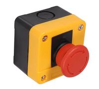 OPPWONG Interruttore A Pulsante di Arresto di Emergenza A Fungo Rosso 660 V 10 A, Interruttore A 4 Terminali A Vite, A Contatto DPST per Controllo Automatico e Circuiti Elettrici