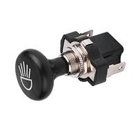 OPPWONG Interruttore Luce Push Pull Faro Auto 12V per EZGO Adatto per, Interruttore Universale in Metallo Nero