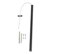 OPPWONG Kit Chiudiporta per Zanzariera, Chiudiporta Automatico Regolabile in Alluminio con Molla Integrata, 43,61 X 2,21 X 2,01 Cm for Porte Zanzariera di e Rimorchi