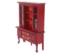 OPPWONG Libreria per la Casa delle Bambole, Mobili per Bambole Accessori per la Casa delle 1:12 Scala Armadio in Legno Display Abbonamento per Mobili per la per per la Bambola Soggiorno (Colore di