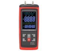 OPPWONG Manometro Digitale per Test Gas HVAC, Doppia Porta | Manometro differenziale, LCD retroilluminato, blocco dati, ±2,5 kPa, misuratore di temperatura per la calibrazione