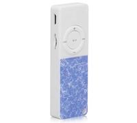 OPPWONG Mini Lettore Musicale MP3 Dal Design Raffinato per L'intrattenimento e L'apprendimento, Supporto per Schede di Memoria Fino a 64 GB, 1 Lettore MP3 (batteria inclusa) (BLUE)