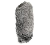 OPPWONG Muffola Antivento Professionale per Microfono in Pelliccia Artificiale per Registrazioni All'aperto, per Videomic - Grigio, 8,2 X 4,3 Pollici