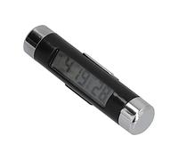OPPWONG Orologio da Cruscotto per Auto, 3.3 Pollici | Termometro LCD, retroilluminazione blu, supporto con clip e adesivo