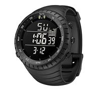 OPPWONG Orologio Sportivo Digitale da Uomo, Display Digitale Rotondo Retroilluminato a LED con Ora, Giorno, Data, Sveglia e Cronometro, Ideale per gli Sport all'aria Aperta e per gli Uomini