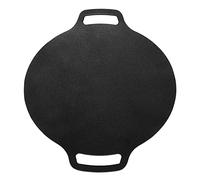 OPPWONG Padella per Cucina per Interni, Padella Grill Grill Coreana con Doppia Maniglia in Lega di Alluminio per Esterno (33 cm)