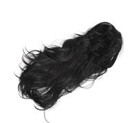 OPPWONG Parrucca in Rete Traspirante Alla Moda con Capelli Lunghi Ondulati Neri per Feste di Appuntamenti Nella Vita Quotidiana Realizzata con Capelli Sintetici Ad Alta Temperatura