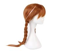 OPPWONG Parrucca Lunga Diritta a Coda di Cavallo, Parrucca Principessa in Fibra Chimica Morbida, in Rete Traspirante per Cosplay di Bambine, Ideale per Feste e Halloween